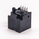 Straight RJ45 Unshielded Plastic Black Through Hole PCB Mount 8P8C Straight RJ45 Unshielded Plastic Black Through Hole PCB Mount 8P8C