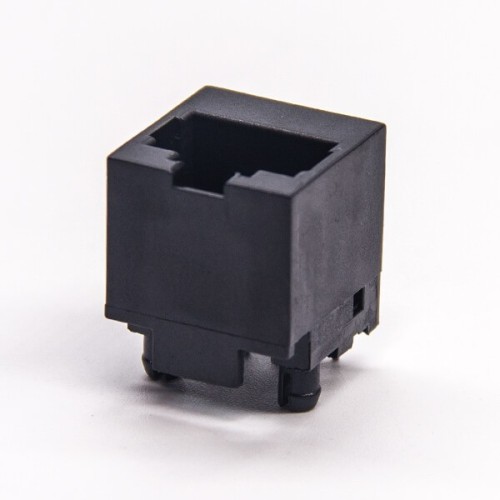 Straight RJ45 Unshielded Plastic Black Through Hole PCB Mount 8P8C Straight RJ45 Unshielded Plastic Black Through Hole PCB Mount 8P8C
