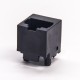 Straight RJ45 Unshielded Plastic Black Through Hole PCB Mount 8P8C Straight RJ45 Unshielded Plastic Black Through Hole PCB Mount 8P8C