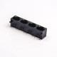 Through Hole RJ45 Connector with Led 8p8c Muti-port 1×4 Black with leds Through Hole RJ45 Connector with Led 8p8c Muti-port 1×4 Black with leds