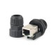 Waterproof Connector RJ45 IP68 10mm Hole 8 Core Network Female Connector with PCB Board Waterproof Connector RJ45 IP68 10mm Hole 8 Core Network Female Connector with PCB Board