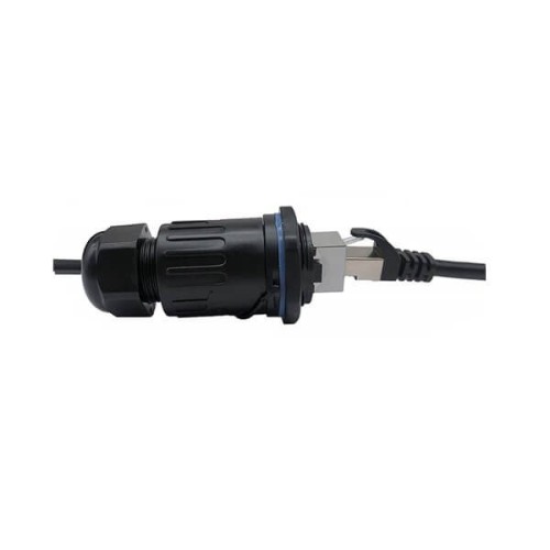 Waterproof RJ45 Connector Femle to Female Panel Mount Combo Cap 5pcs Waterproof RJ45 Connector Femle to Female Panel Mount Combo Cap 5pcs