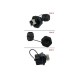 Waterproof RJ45 Connector Femle to Female Panel Mount Combo Cap 5pcs Waterproof RJ45 Connector Femle to Female Panel Mount Combo Cap 5pcs
