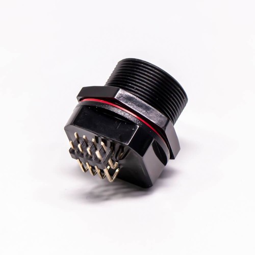 Waterproof rj45 Connector Right Angle PCB Mount Front Mount Through Hole Waterproof rj45 Connector Right Angle PCB Mount Front Mount Through Hole