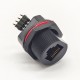 Waterproof rj45 Connector Right Angle PCB Mount Front Mount Through Hole Waterproof rj45 Connector Right Angle PCB Mount Front Mount Through Hole
