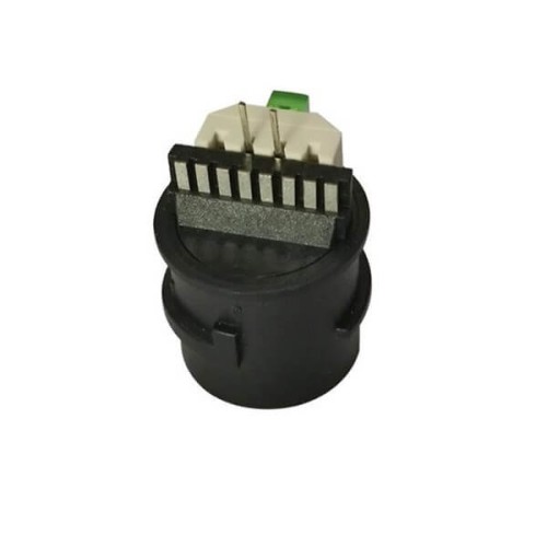 Waterproof RJ45 Tail Line Connector Flat Terminal Black with LED Light Camera Network Wire Solder Socket Waterproof RJ45 Tail Line Connector Flat Terminal Black with LED Light Camera Network Wire Solder Socket