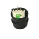 Waterproof RJ45 Tail Line Connector Flat Terminal Black with LED Light Camera Network Wire Solder Socket Waterproof RJ45 Tail Line Connector Flat Terminal Black with LED Light Camera Network Wire Solder Socket