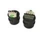Waterproof RJ45 Tail Line Connector Flat Terminal Black with LED Light Camera Network Wire Solder Socket Waterproof RJ45 Tail Line Connector Flat Terminal Black with LED Light Camera Network Wire Solder Socket