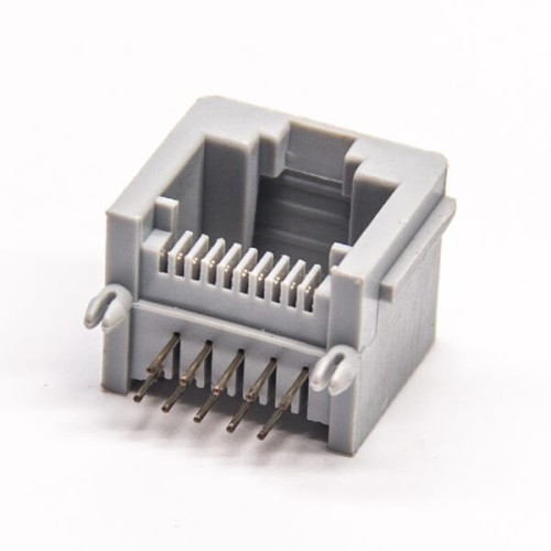 RJ50 10P10C Right Angled Gray Plastic Modular Connector Unshielded without LED RJ50 10P10C Right Angled Gray Plastic Modular Connector Unshielded without LED