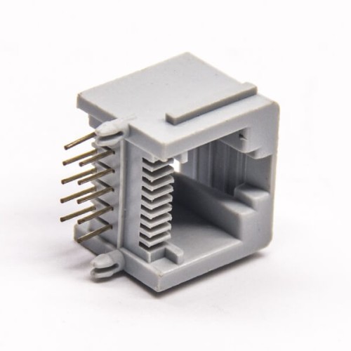 RJ50 10P10C Right Angled Gray Plastic Modular Connector Unshielded without LED RJ50 10P10C Right Angled Gray Plastic Modular Connector Unshielded without LED