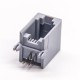 RJ9 4P4C Socket Modular Network Connector Right Angled Through Hole RJ9 4P4C Socket Modular Network Connector Right Angled Through Hole
