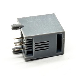 RJ9 4P4C Socket Modular Network Connector Right Angled Through Hole