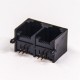 RJ9 6P4C Jack Connector 1x2 port 90° Black Unshielded Without LEDS Through Hole RJ9 6P4C Jack Connector 1x2 port 90° Black Unshielded Without LEDS Through Hole
