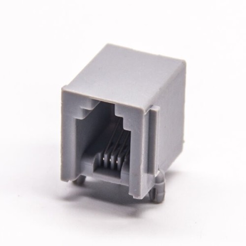 RJ9 Connector 4P4C 90 Degree Unshielded Socket PCB Mount DIP RJ9 Connector 4P4C 90 Degree Unshielded Socket PCB Mount DIP