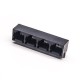 RJ9 Multiple Port Connectors 1*4 Unshielded Black Plastic 4P4C RJ9 Multiple Port Connectors 1*4 Unshielded Black Plastic 4P4C