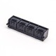 RJ9 Multiple Port Connectors 1*4 Unshielded Black Plastic 4P4C RJ9 Multiple Port Connectors 1*4 Unshielded Black Plastic 4P4C