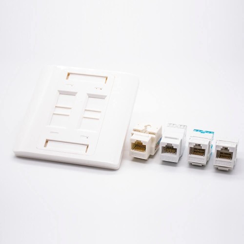 4 Port RJ45 Faceplate 86*86MM Type Unshield Network Panel 4 Port RJ45 Faceplate 86*86MM Type Unshield Network Panel