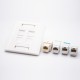 4 Port RJ45 Faceplate 86*86MM Type Unshield Network Panel 4 Port RJ45 Faceplate 86*86MM Type Unshield Network Panel