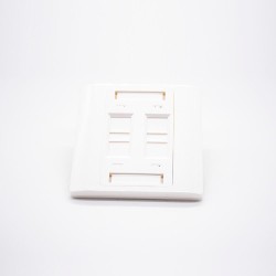 4 Port RJ45 Faceplate 86*86MM Type Unshield Network Panel