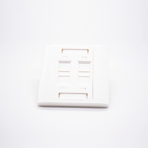 4 Port RJ45 Faceplate 86*86MM Type Unshield Network Panel 4 Port RJ45 Faceplate 86*86MM Type Unshield Network Panel