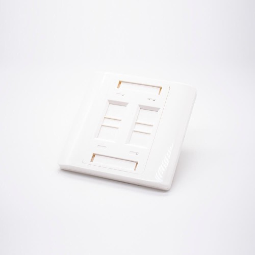 4 Port RJ45 Faceplate 86*86MM Type Unshield Network Panel 4 Port RJ45 Faceplate 86*86MM Type Unshield Network Panel