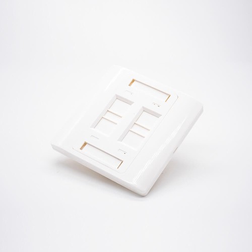 4 Port RJ45 Faceplate 86*86MM Type Unshield Network Panel 4 Port RJ45 Faceplate 86*86MM Type Unshield Network Panel
