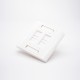 4 Port RJ45 Faceplate 86*86MM Type Unshield Network Panel 4 Port RJ45 Faceplate 86*86MM Type Unshield Network Panel