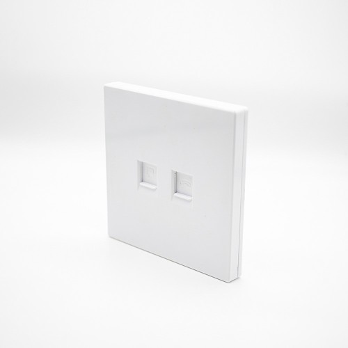 86 Network Panel 2 Hole Jack White Network Module Screw Fixing 86 Network Panel 2 Hole Jack White Network Module Screw Fixing