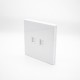 86 Network Panel 2 Hole Jack White Network Module Screw Fixing 86 Network Panel 2 Hole Jack White Network Module Screw Fixing
