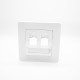 86 Panel CAT6 Dual Port White Network Information Module Panel 86 Panel CAT6 Dual Port White Network Information Module Panel