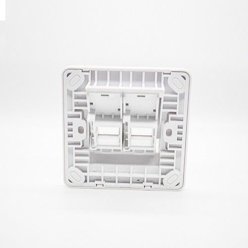 86 Panel CAT6 Dual Port White Network Information Module Panel 86 Panel CAT6 Dual Port White Network Information Module Panel