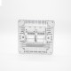 86 Panel CAT6 Dual Port White Network Information Module Panel 86 Panel CAT6 Dual Port White Network Information Module Panel
