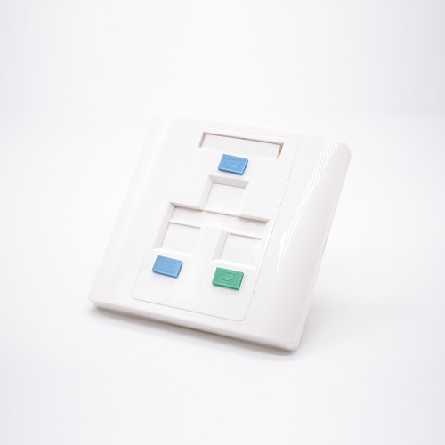86 Panel White Plastic Unshield 3 Ports Telephone Network Interface Socket 86 Panel White Plastic Unshield 3 Ports Telephone Network Interface Socket