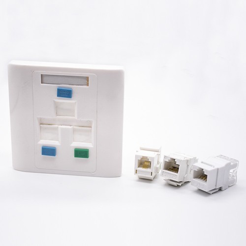86 Panel White Plastic Unshield 3 Ports Telephone Network Interface Socket 86 Panel White Plastic Unshield 3 Ports Telephone Network Interface Socket