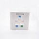 86 Panel White Plastic Unshield 3 Ports Telephone Network Interface Socket 86 Panel White Plastic Unshield 3 Ports Telephone Network Interface Socket