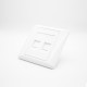 Information Panel 2 Holes Screw Fixing Network Module Panel White Information Panel 2 Holes Screw Fixing Network Module Panel White