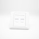 Information Panel 2 Holes Screw Fixing Network Module Panel White Information Panel 2 Holes Screw Fixing Network Module Panel White