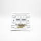 Information Panel 2 Holes Screw Fixing Network Module Panel White Information Panel 2 Holes Screw Fixing Network Module Panel White