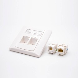 Information Panel 86 Type Faceplate UTP RJ45 RJ11 Jack Network Module
