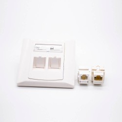 Information Panel 86 Type Faceplate UTP RJ45 RJ11 Jack Network Module