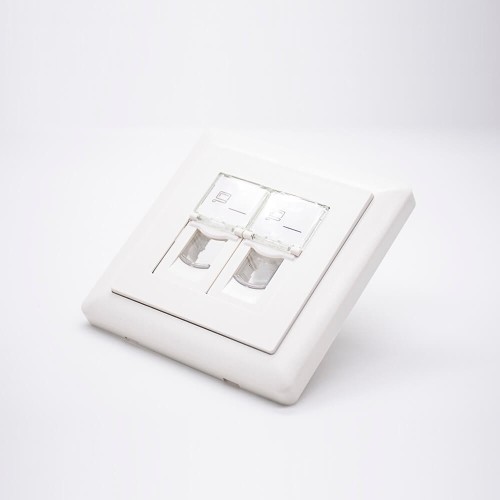 Network Panel 86*86MM Type Dual Port Unshield Network Socket Network Panel 86*86MM Type Dual Port Unshield Network Socket