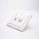 Network Panel 86*86MM Type Dual Port Unshield Network Socket Network Panel 86*86MM Type Dual Port Unshield Network Socket