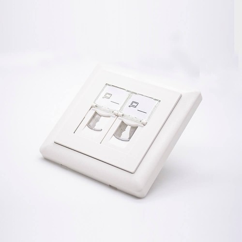 Network Panel 86*86MM Type Dual Port Unshield Network Socket Network Panel 86*86MM Type Dual Port Unshield Network Socket