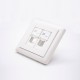 Network Panel 86*86MM Type Dual Port Unshield Network Socket Network Panel 86*86MM Type Dual Port Unshield Network Socket