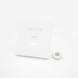 Network Panel Type 86 Information Panel RJ11 Jack Single Port CAT3 Screw Fixing