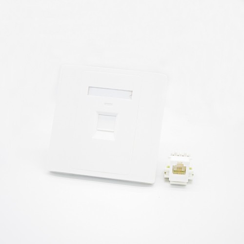 Network Panel Type 86 Information Panel RJ11 Jack Single Port CAT3 Screw Fixing