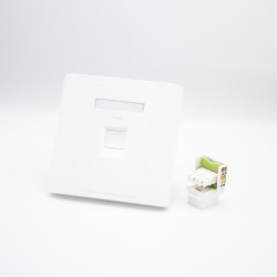 Network Panel Type 86 Information Panel RJ11 Jack Single Port CAT3 Screw Fixing