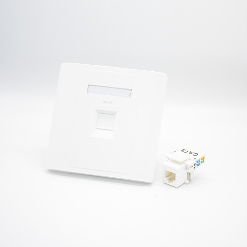 Network Panel Type 86 Information Panel RJ11 Jack Single Port CAT3 Screw Fixing