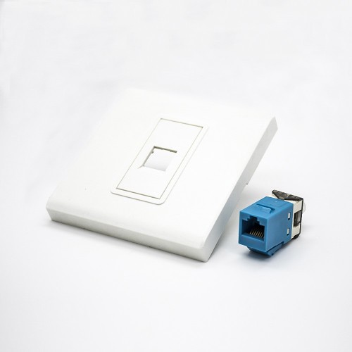 Panel Network 86*86MM Type Unshield Faceplate RJ45 Jack Single Port Panel Network 86*86MM Type Unshield Faceplate RJ45 Jack Single Port