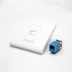 Panel Network 86*86MM Type Unshield Faceplate RJ45 Jack Single Port